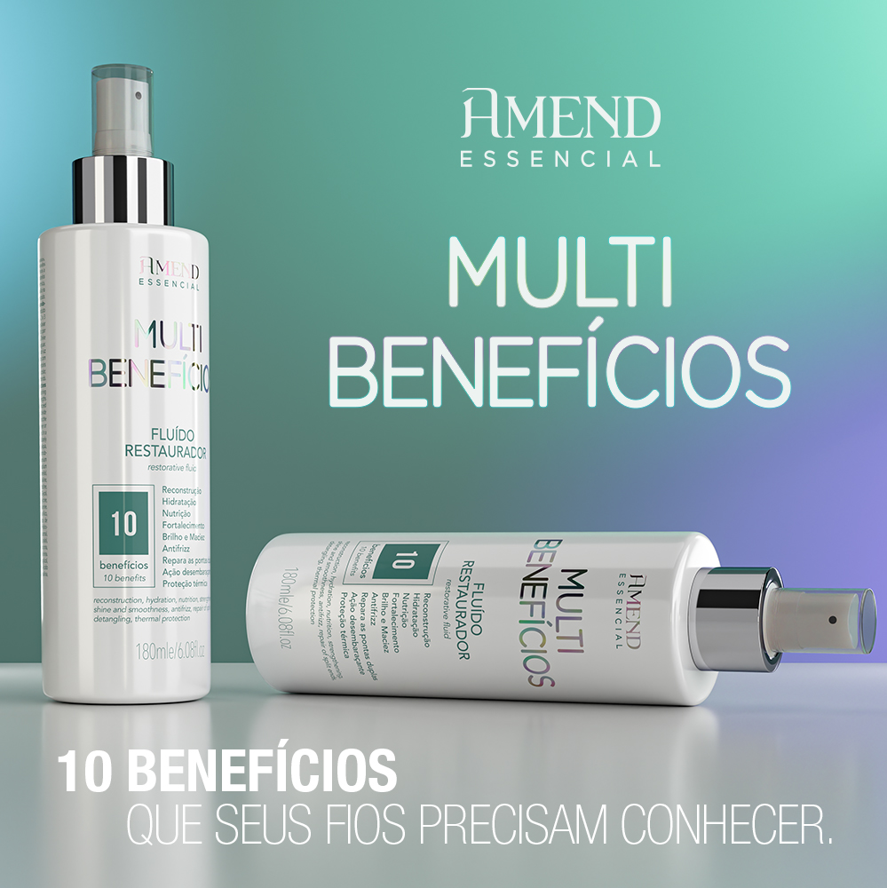 Kit Fluído Restaurador Amend Essencial Multibenefícios | 3 produtos